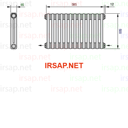 Радиатор IRSAP Tesi 20500/13 T08 CL 01